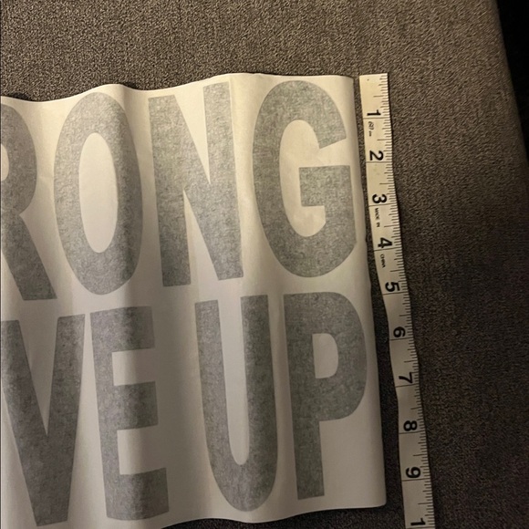 New! “Stay Strong Never Give Up” Self Adhesive Wall-Decal Motivational Quote - Picture 5 of 5